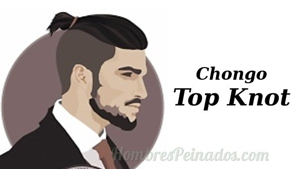 chongo samurai hombre peinado top knot