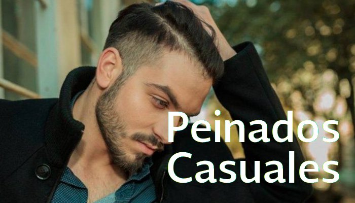 peinados casuales hombres